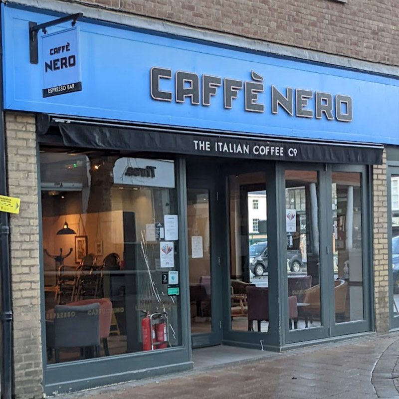 Exterior of Caffe Nero