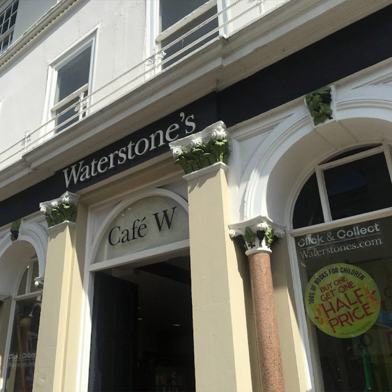 The exterior of Waterstones Cafe