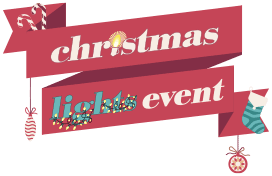 Christmas lights event logo