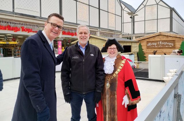 Bury St Edmunds skating rink officially opens in town centre